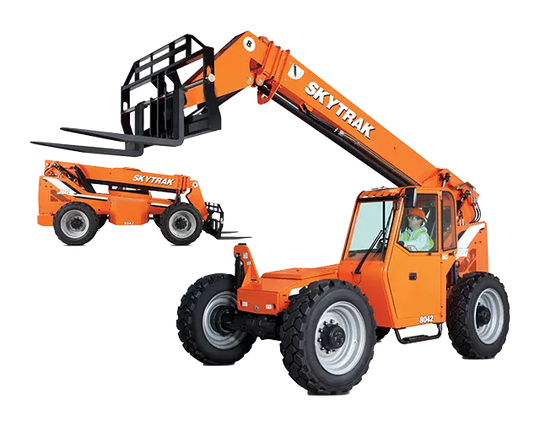 8000 to 9000 lbs 42 to 44 ft Telehandler