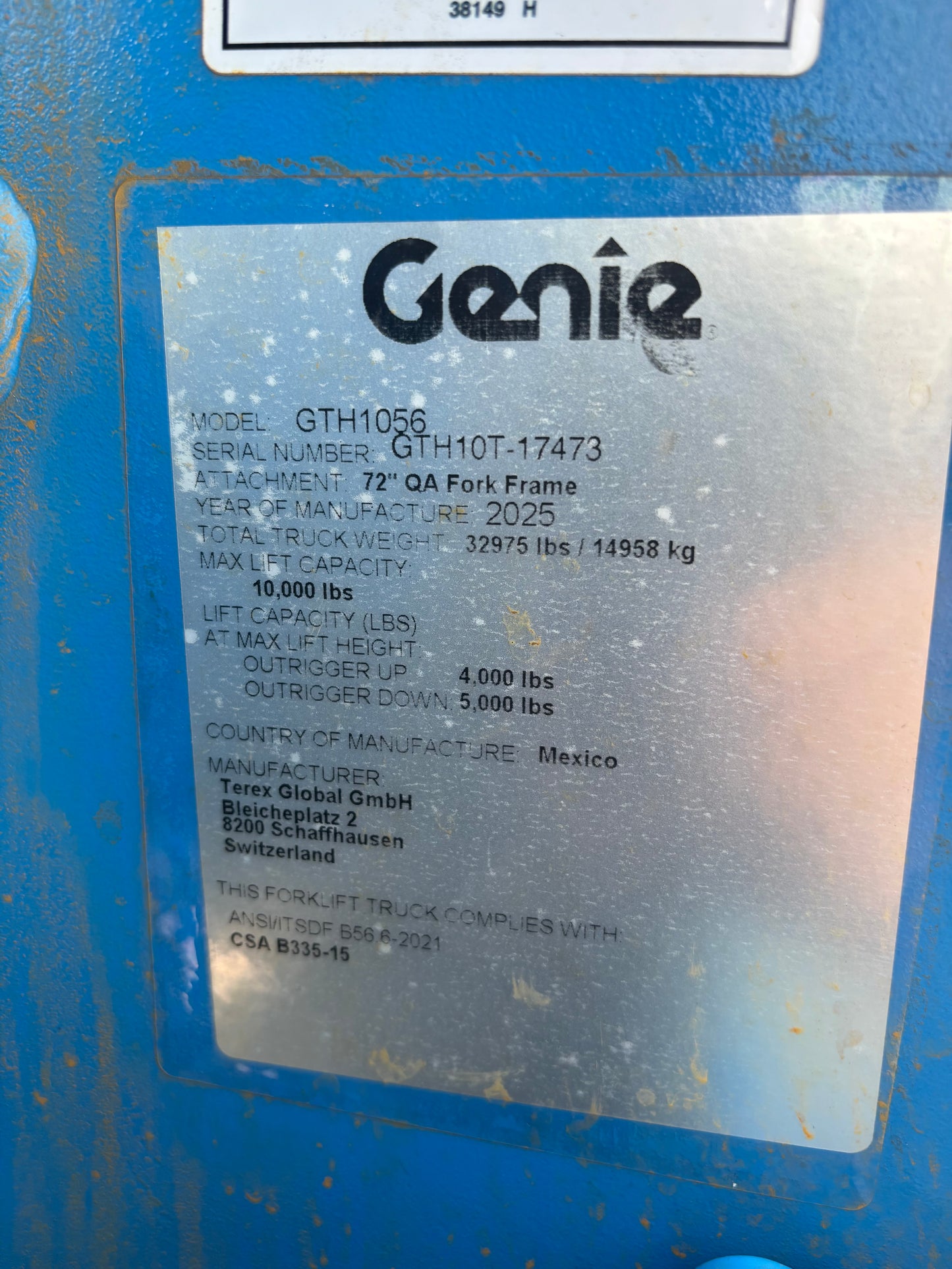 2025 New! Genie GTH-1056 Forklift/Telehandler 10,000 lbs 56' Reach For Sale (7475b)