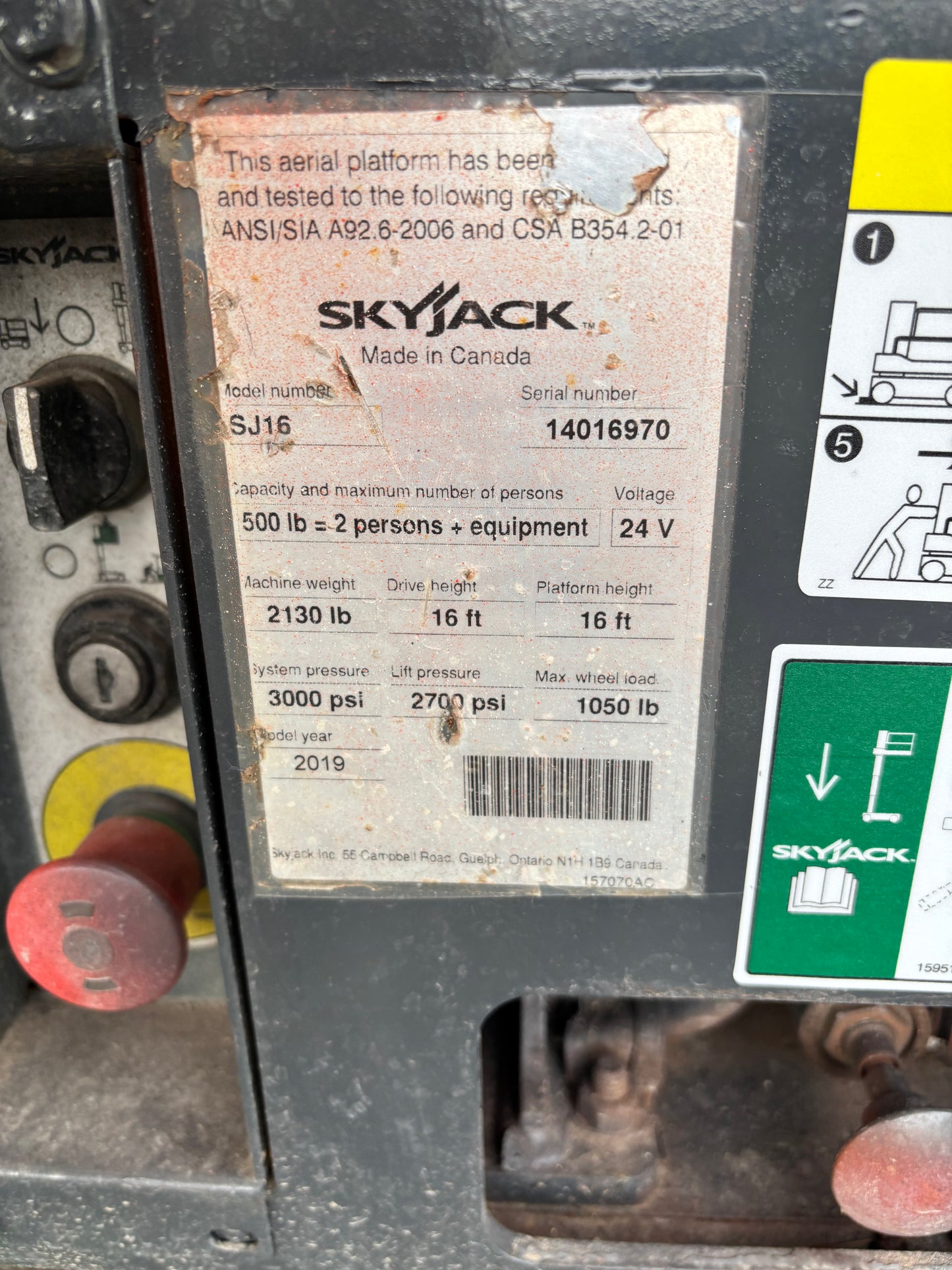 16' 2019 Skyjack SJ16 Scissorlifts -Two Year Warranty- (id.6970c)