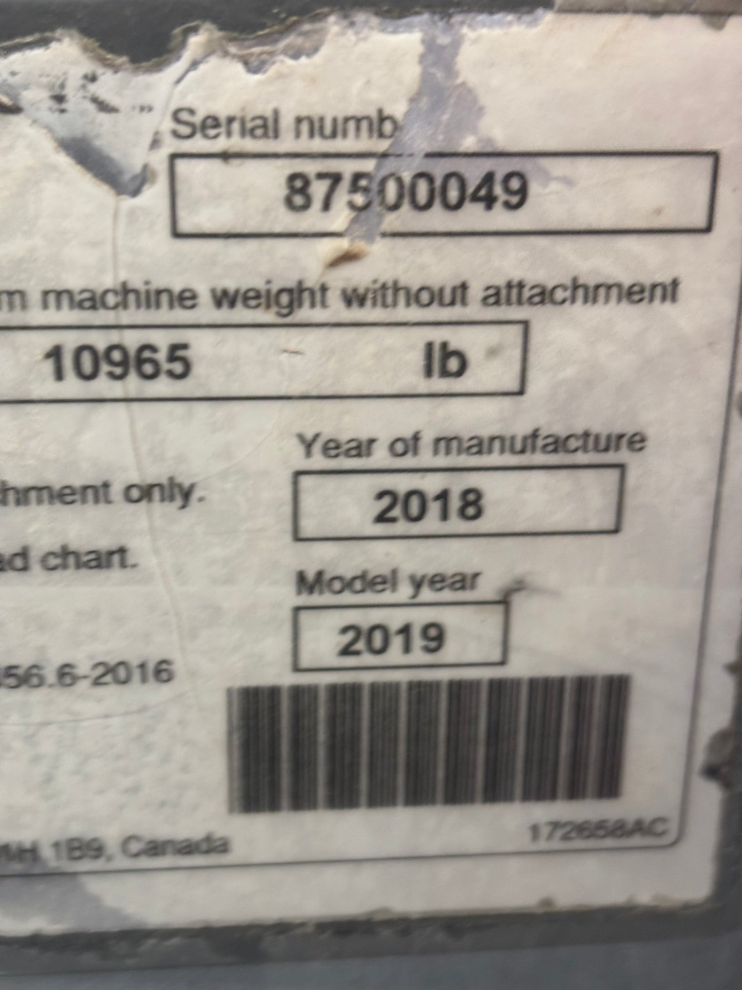 2019 Skyjack SJ519 T -Warranty- Forklift -Hrs 843- Telehandler (id.0049e)