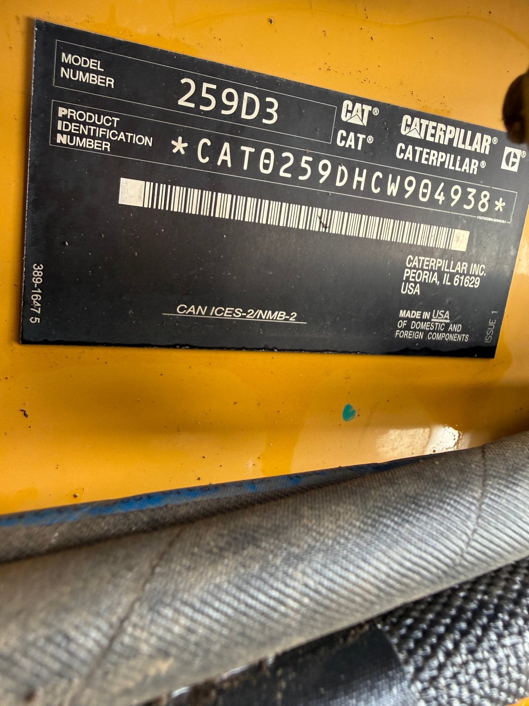 2023 Cat 249D3 2023 *Hrs 369!* Two-Speed Track Loader (Id.0225) (copy)