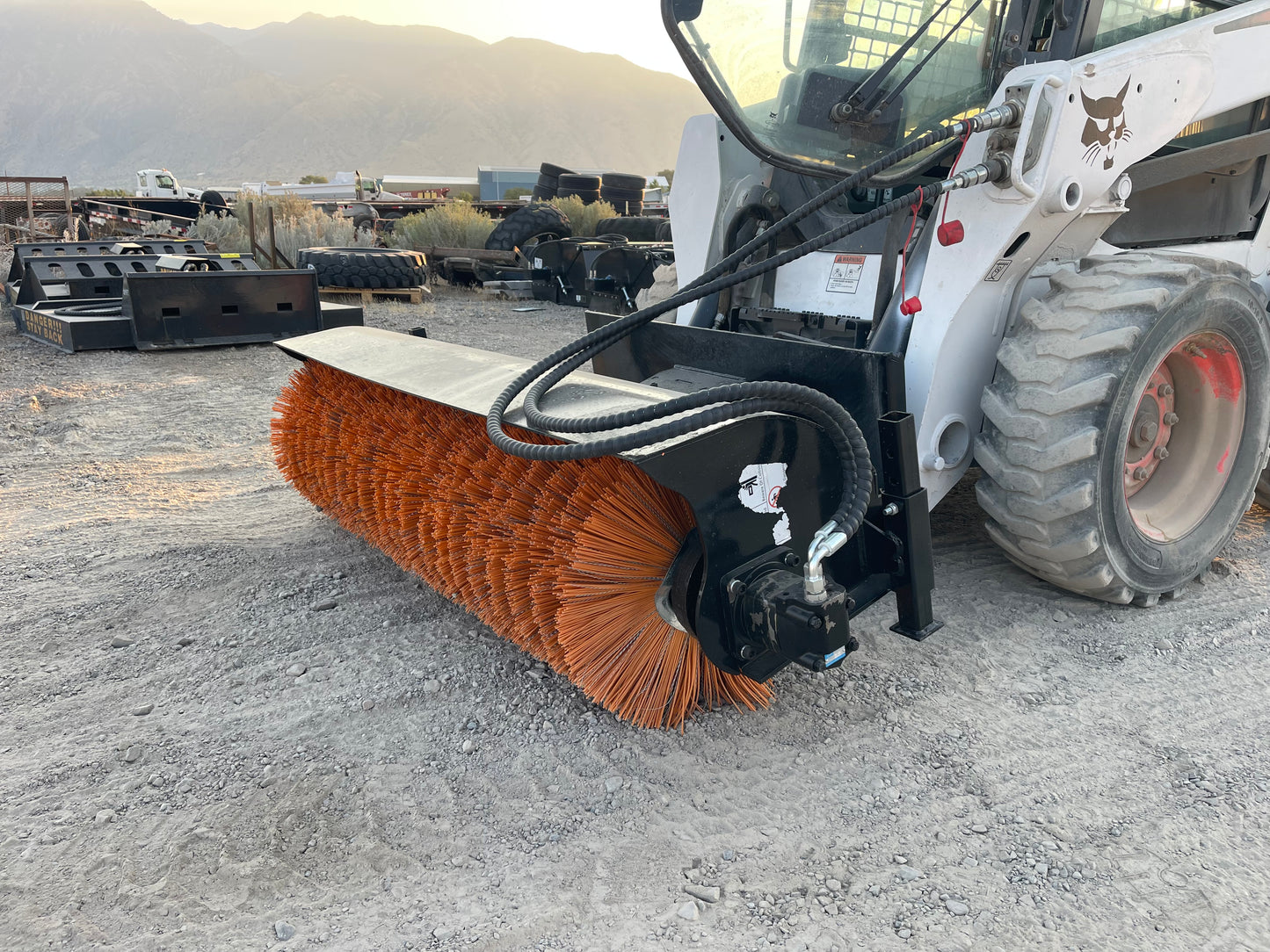 2025 New GIYI GY-SE61 61 in Skid Steer Sweeper Broom