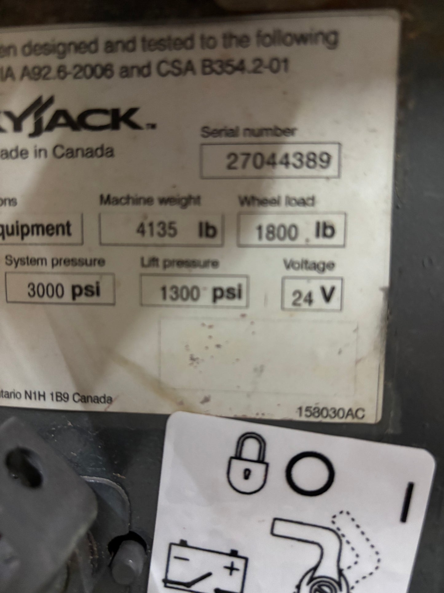 2019 Skyjack SJ 3226 26' -2 yr Warranty- Scissorlift (id.4389d)