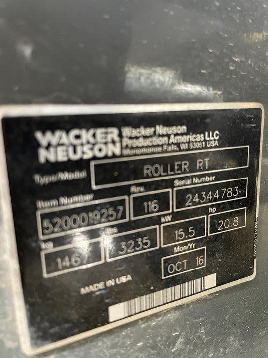 2016 Wacker Neuson RTSC3 34" Trench Compactor -One Year Warranty-  (id.4783)