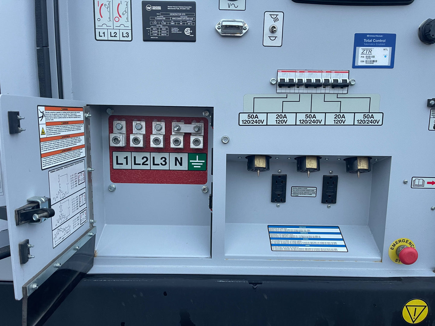 2023 Wacker Neuson G70 -Warranty- Mobile Generator (id.3086)