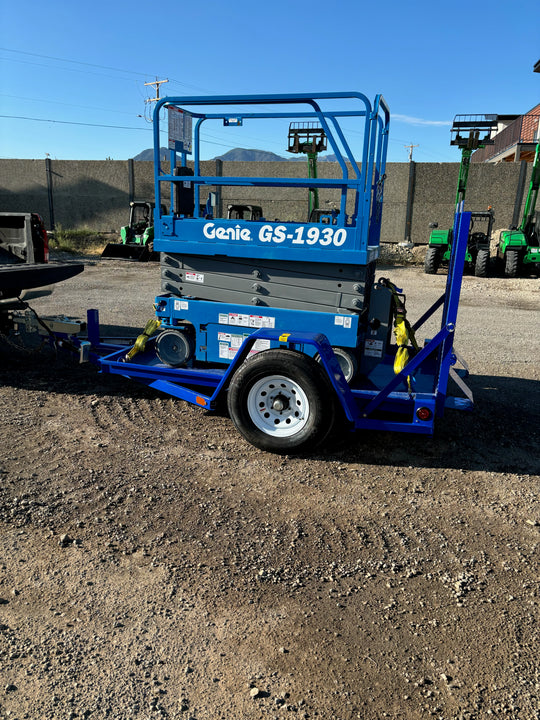 19 ft Electric Scissor Lift+Trailer