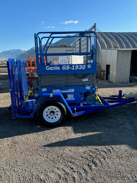 19 ft Electric Scissor Lift+Trailer