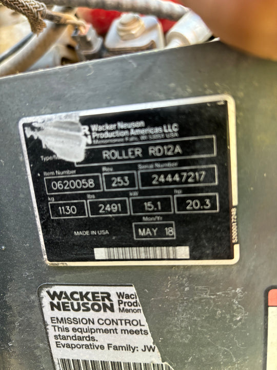 2018 Wacker Neuson -Warranty- RD12A-90 Compactor (id.7217d)