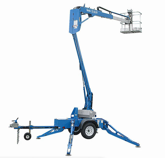 50 ft Genie Electric TZ-50 Towable Telescopic Boomlift Manlift
