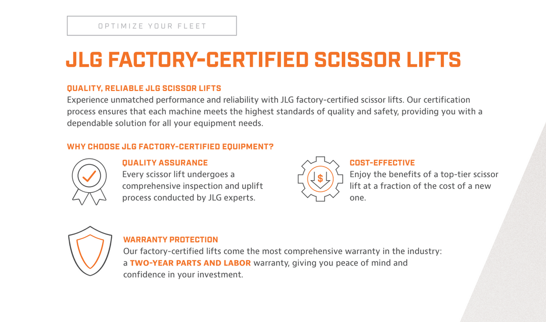 2024 JLG Factory-Certified Scissor Lifts