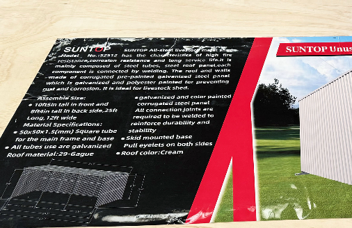 2025 New Suntop 25 ft x 12 ft Livestock Shelter Shed